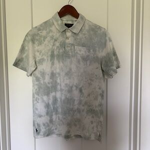 Polo Ralph Lauren Boys Green Tie-Dye Shirt Large 14-16
